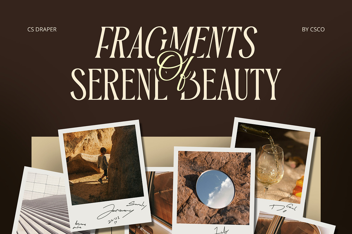CS Draper – Elegant Font, a Serif Font by Craft Supply Co. (Photo 6 of 8)