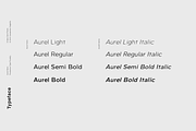 Aurel - An Open Sans Serif Typeface, a Sans Serif Font by Cassandra Cappello (Thumbnail 2 of 5)