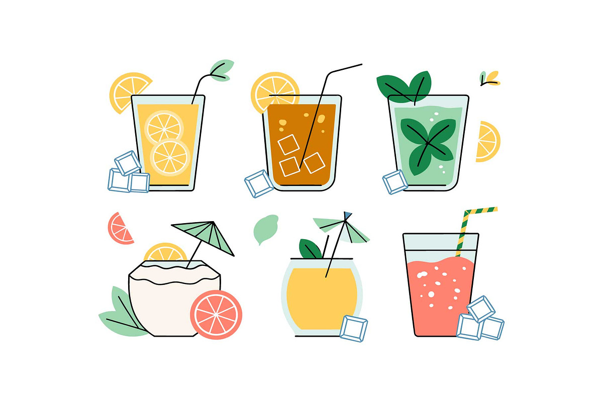 Summer Drink Mega Vector Set, an Object Graphic by Gfx_Store (Photo 9 of 13)