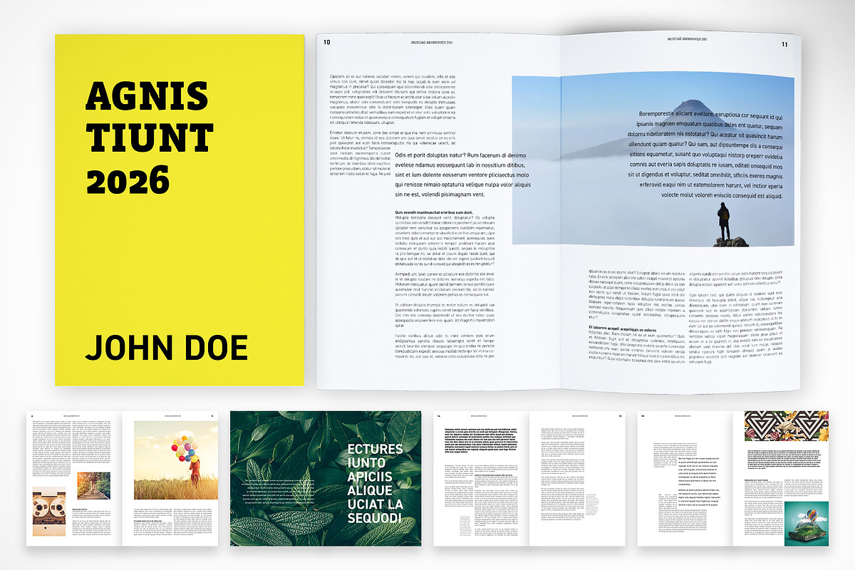 Bold Modern Magazine Template, a Templates & Theme by McLittle Stock (Photo 1 of 5)
