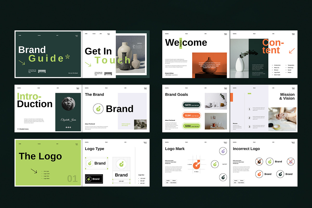 Brand Identity Guidelines Template, a Brochure Template by TemplateFolio-Shop (Photo 19 of 21)