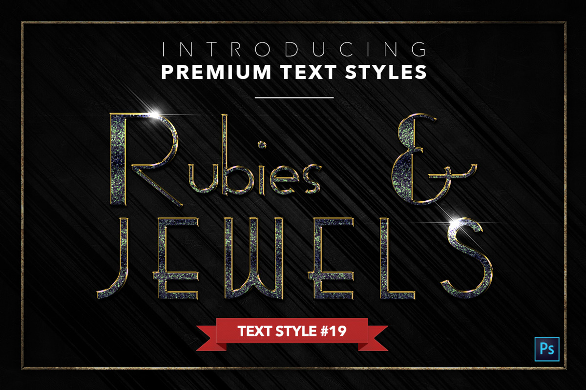Rubies & Jewels #3 - 20 Text Styles, a Layer Style Add-On by Jonas Stensgaard (Photo 20 of 23)
