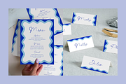 Wavy Menu Template, a Stationery Template by ForeverPrint (Thumbnail 1 of 11)