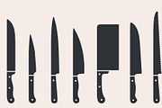 Knife, collection. Meat cutting, a Food Illustration by Foxys Graphic (Thumbnail 2 of 3)