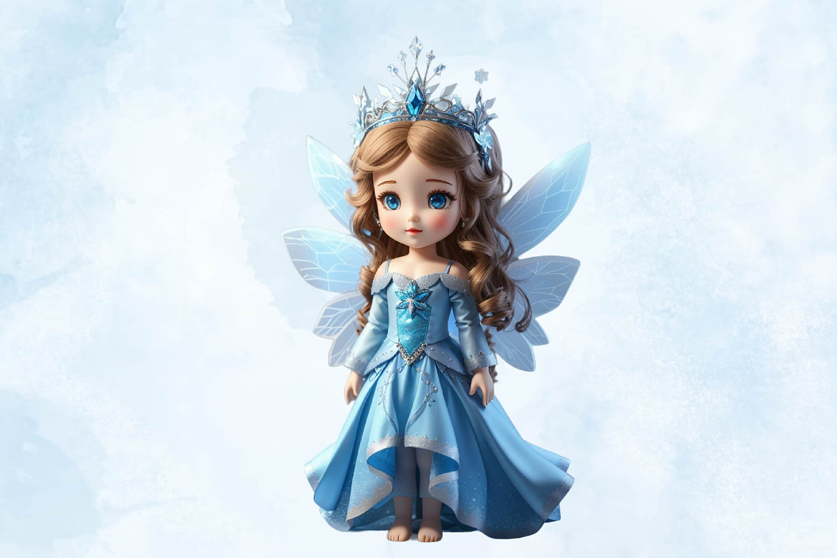 Cute little fairy Clipart, a Seasonal Illustration by Craft Nest (Photo 4 of 5)