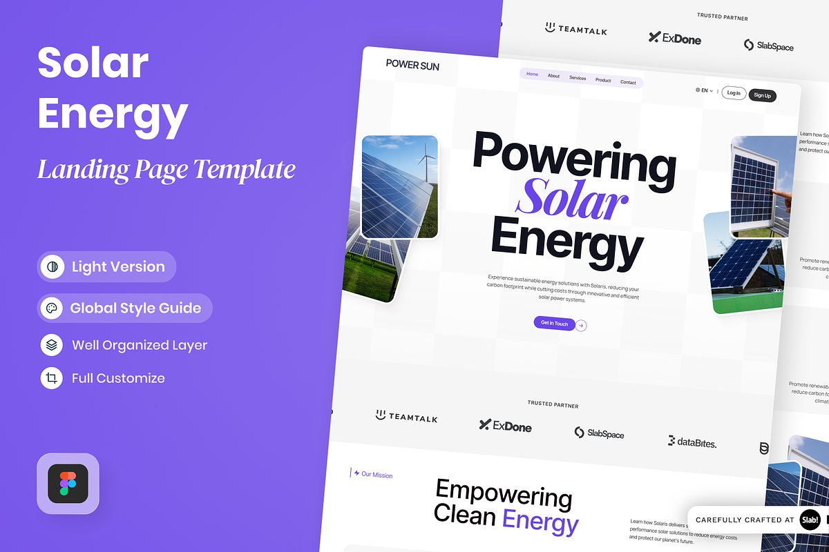 POWERSUN - Solar Panel Company, a Landing Page Template by SLAB! Design (Photo 1 of 4)