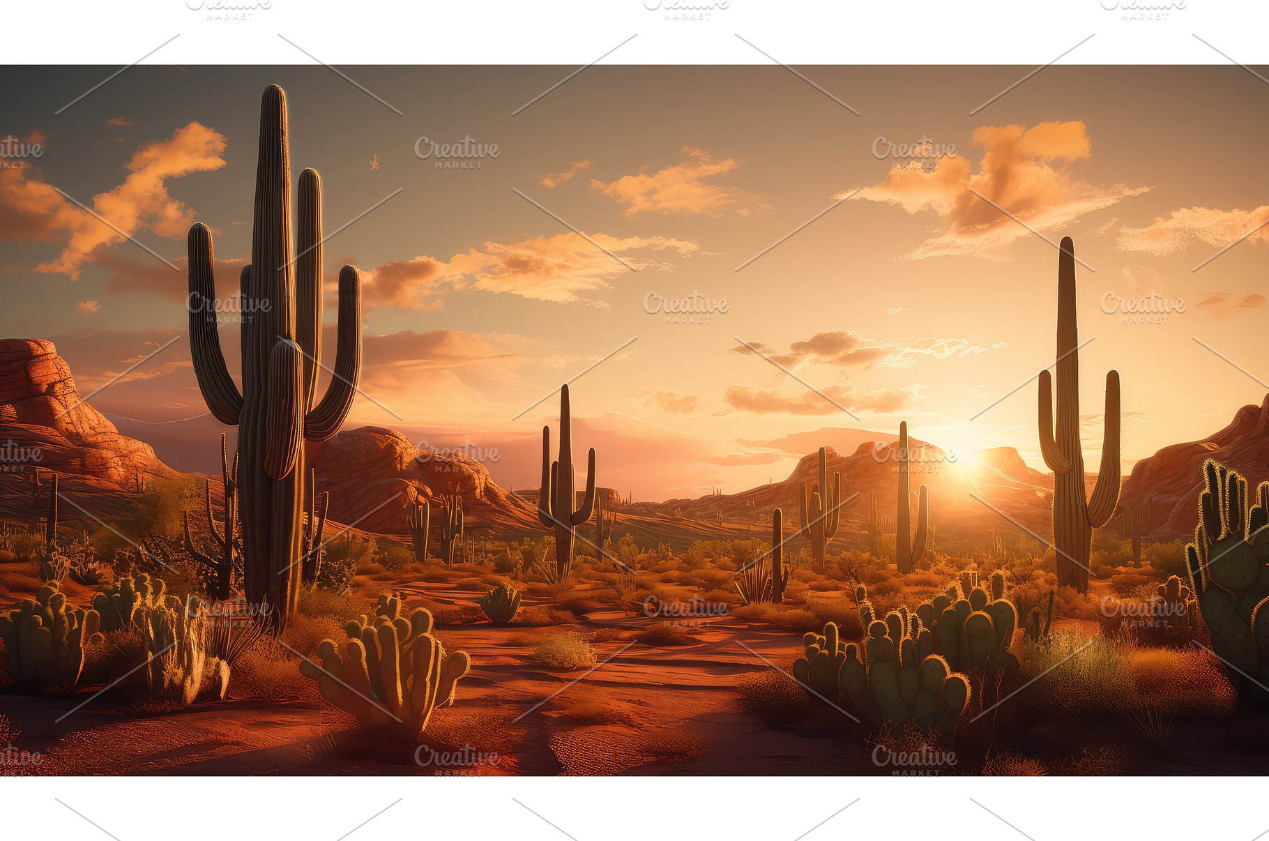 towering cactus plant ai generated, a Nature Photo by pikepicture