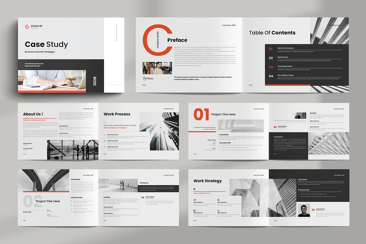 Case Study Brochure Landscape, a Brochure Template by NorthPeak (Photo 1 of 10)