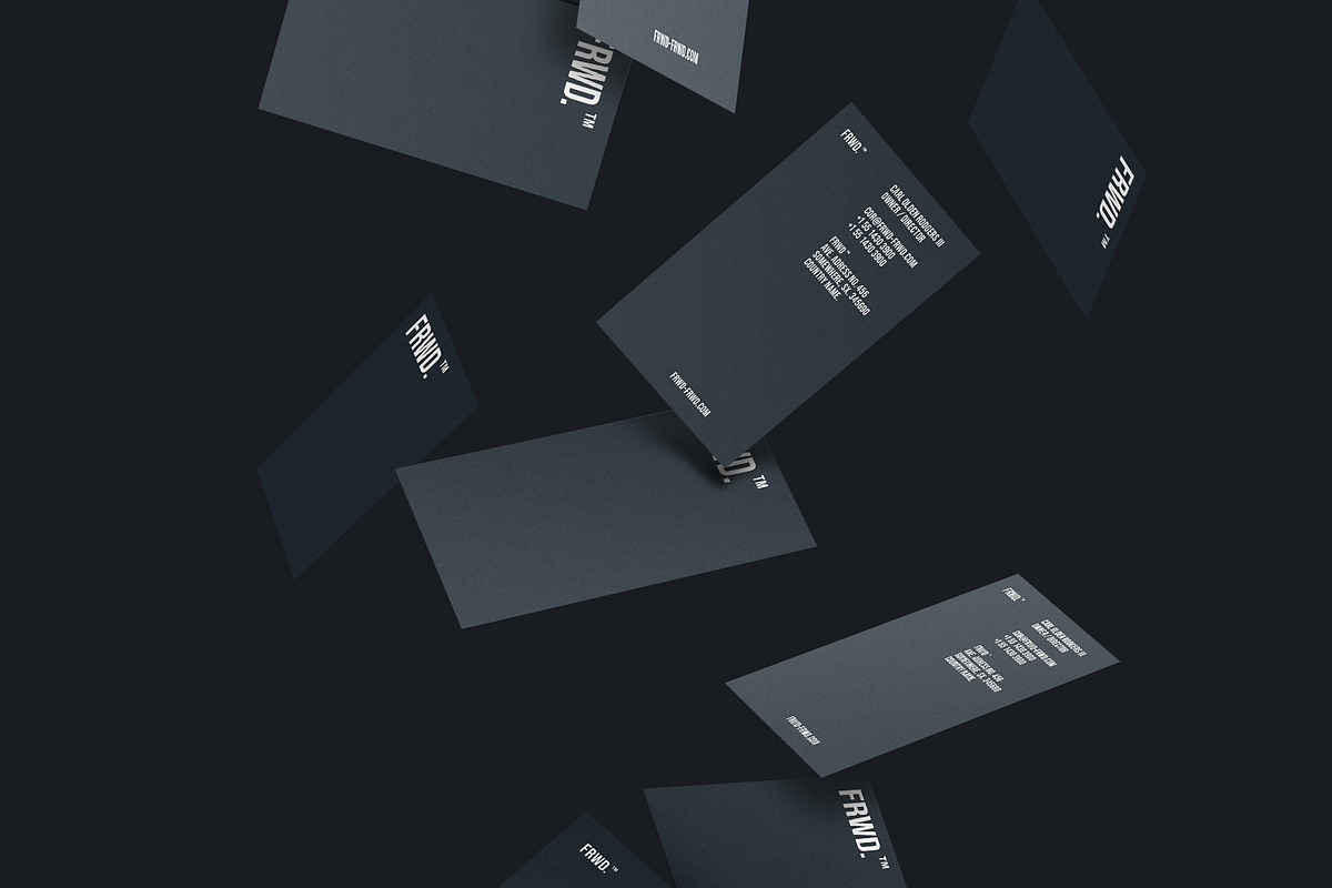 Business cards template: FRWD, a Business Card Template by Srg® (Photo 4 of 4)