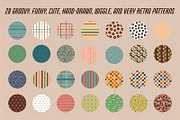Retro patterns set, a Pattern Graphic by Paper Cherry (Thumbnail 2 of 13)