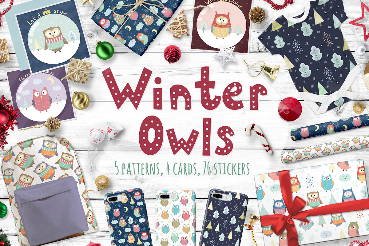 Christmas Bundle: 4 in 1, an Animal Illustration by Gulnara Sabirova (Photo 4 of 18)