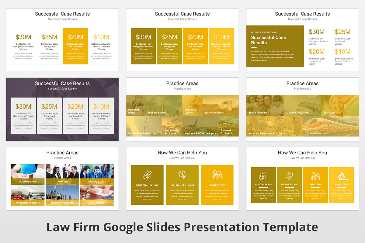 Law Firm Google Slides Template, a Presentation Template by GraphicStan