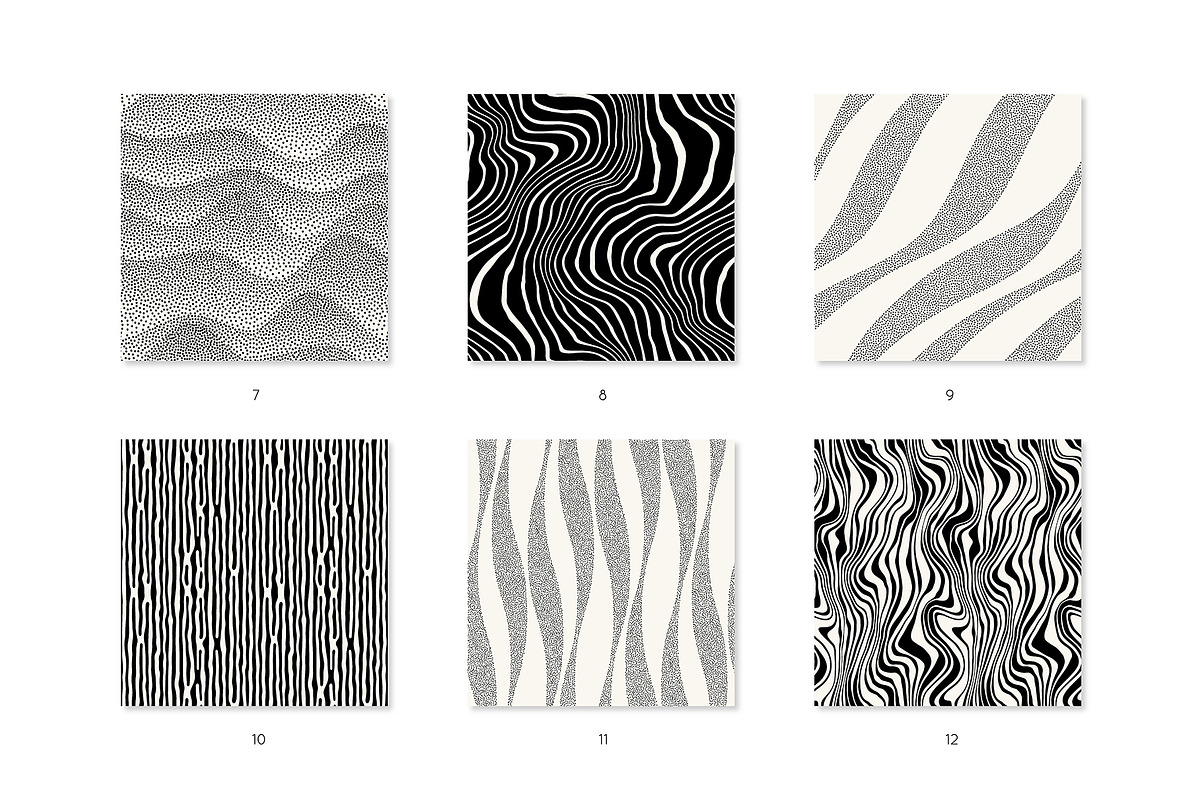 Spotty Waves | Seamless Patterns Set, a Pattern Graphic by Curly_Pat (Photo 3 of 7)