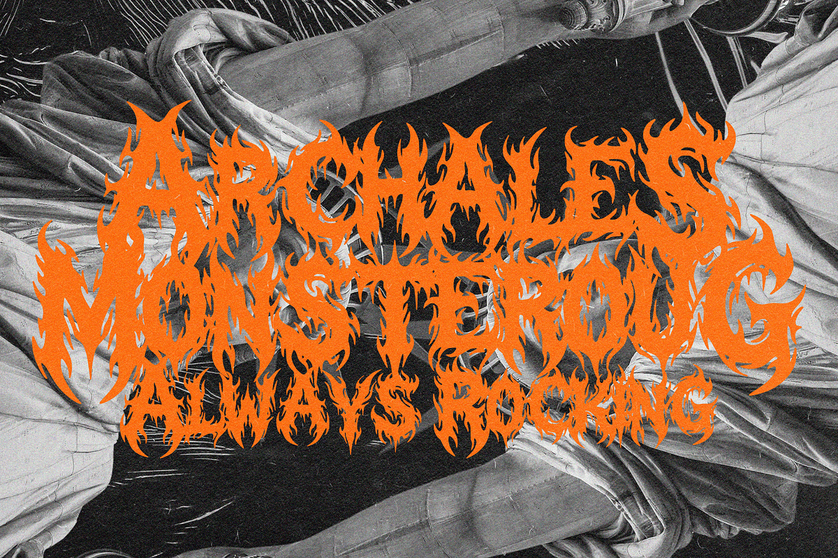 AEGON SHADOW — Black Metal Font, a Blackletter Font by Enxyclo Studio (Photo 7 of 15)