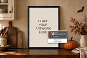 Autumn Kitchen Potrait Frame Mockup, a Household Mockup by AYAKA Studio Co. (Thumbnail 2 of 5)