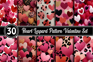 Heart Leopard Pattern Valentine, a Background Photo by RobertsArt