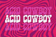 Acid Cowboy OTF Psychedelic Typeface, a Font by Strange Customs (Thumbnail 1 of 3)