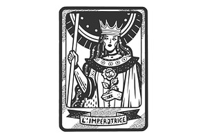 Tarot Playing Card Empress Sketch