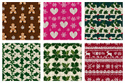 Christmas Knitted Digital Paper, a Texture Illustration by Dream Creation (Thumbnail 4 of 4)