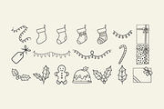 Hand Drawn Christmas Illustrations, an Illustration by HonestiesPrintS (Thumbnail 3 of 7)