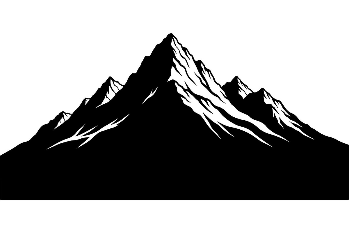 Mountain Range Silhouette, an Object Graphic by Designer_Momina (Photo 9 of 20)
