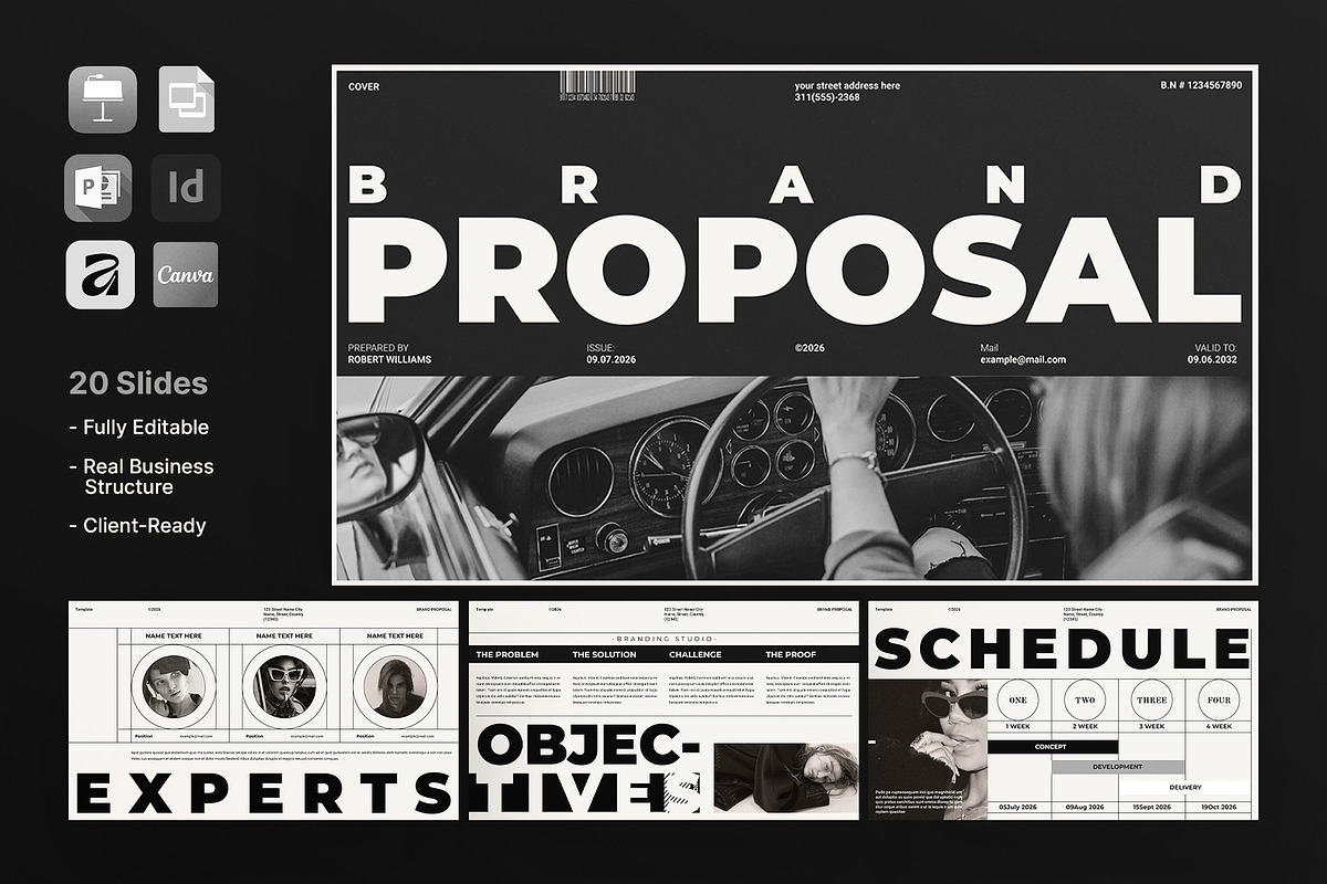 Brand Proposal Presentation Template, a Presentation Template by ArtisanaAura (Photo 2 of 14)