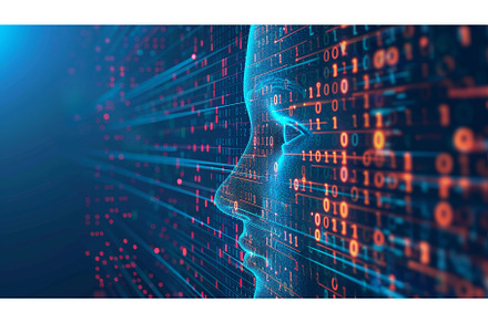 Artificial Intelligence (AI). Binary, a Technology Photo by ZinetroN