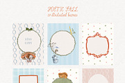 Fall Cottagecore Illustration Frames, a Decorative Illustration by whiteheartdesign (Thumbnail 11 of 19)