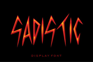TF Sadistic, a Sans Serif Font by TeenageFoundry