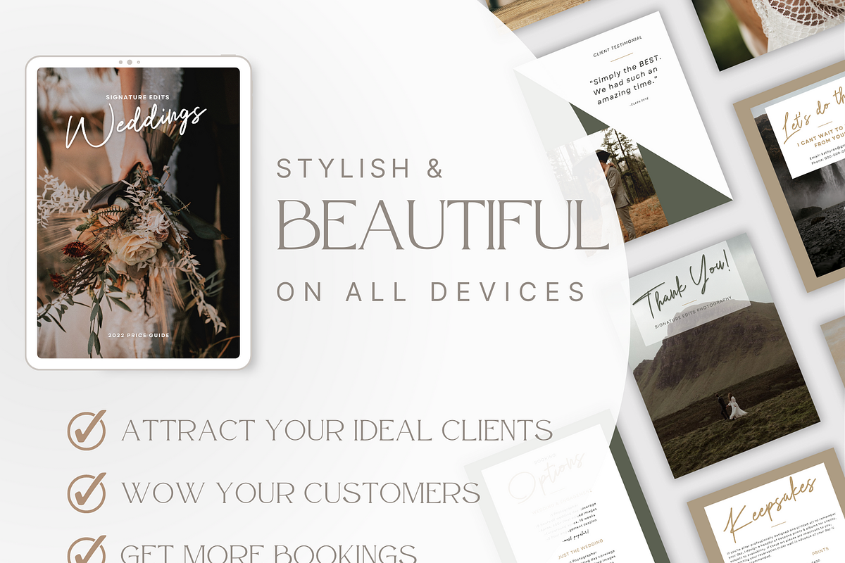 CLASSIC Wedding Photography Guide, a Magazine Template by Signature Edits (Photo 3 of 11)