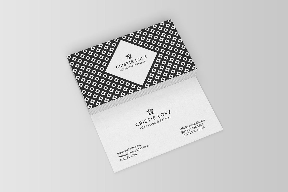 Minimal Pattern Business Card, a Business Card Template by Shahjhan (Photo 5 of 6)