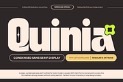 Quinia Retro - Boldextrude Food Font, a Sans Serif Font by Nirmana Visual (Thumbnail 1 of 15)