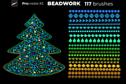 117 BEADWORK brushes  PROCREATE X5, a Brush Add-On by Graphics Resources (Thumbnail 5 of 7)