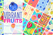 Vibrant Fruits | Patterns & Clip art, a Pattern Graphic by Art_halych (Thumbnail 1 of 13)