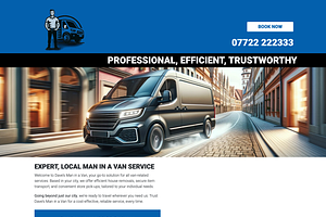 Man With A Van/Removals HTML Website