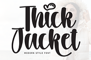 Thick Jacket | Script Font, a Handwritten Font by Scratchones (Thumbnail 1 of 9)