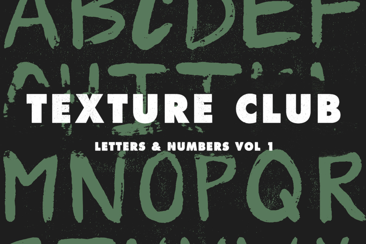 Letters & Numbers Vol 1, a Texture Illustration by Texture Club (Photo 1 of 3)