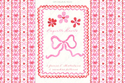 Valentines Day Coquette Bows Heart, a Graphic by LABFcreations (Thumbnail 1 of 4)