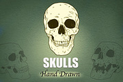 Skulls - Hand Drawn, an Illustration by BusOne (Thumbnail 2 of 2)