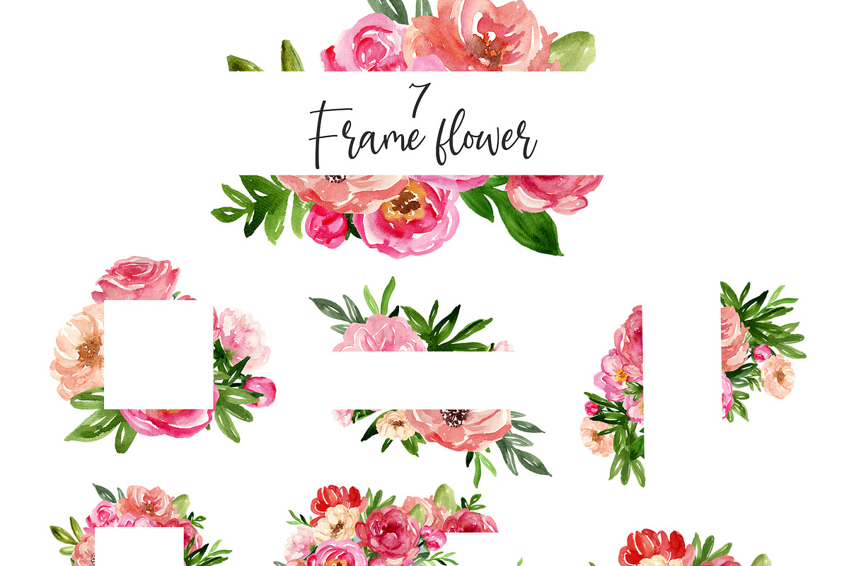 Spring floral watercolor Pinki, a Decorative Illustration by Julia Bogdan (Photo 8 of 9)
