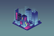 Isometric Building Set 11 Designs, a Work Illustration by Peacock_design (Thumbnail 7 of 12)