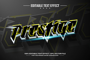 Prestige 3D editable text effect, a Brushes & More by nicemorning