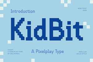 Kidbit - A pixelplay type