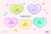 Cat in Love | Clipart & Patterns, an Animal Illustration by TaniCreatures (Thumbnail 8 of 9)