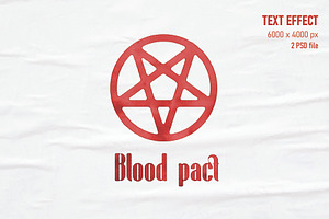Blood pact - Text Effect