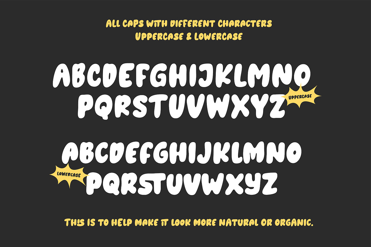 Joypops - Handwritten Bubble Font, a Handwritten Font by Panatype™ Studio (Photo 4 of 9)