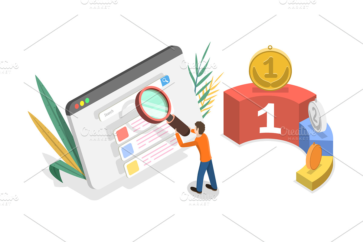 Statistics & Data Analysis Set 01, a Technology Illustration by AndriiStore (Photo 6 of 11)