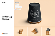 Coffee Cup Mockup, a Packaging Mockup by DSNA Mockup (Thumbnail 1 of 5)