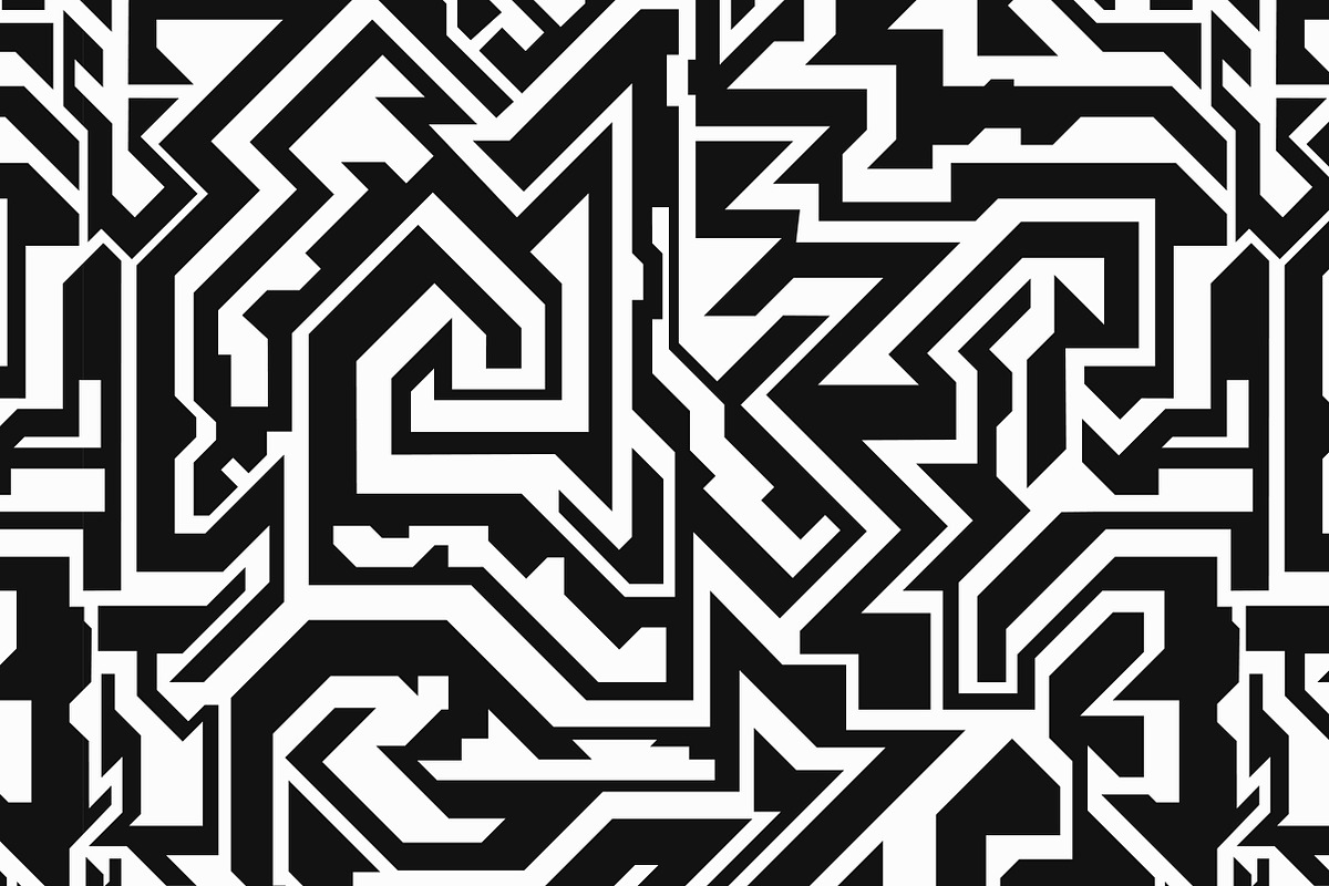 Monochrome Tribal Patterns, a Pattern Graphic by Gudiny (Photo 13 of 22)