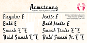 Armstrong, a Script Font by Device (Thumbnail 3 of 6)
